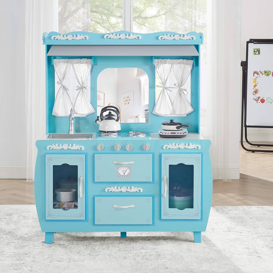 Amazon.com: Modern Play Kitchen Set for Kids Ages 4–8 – Toy